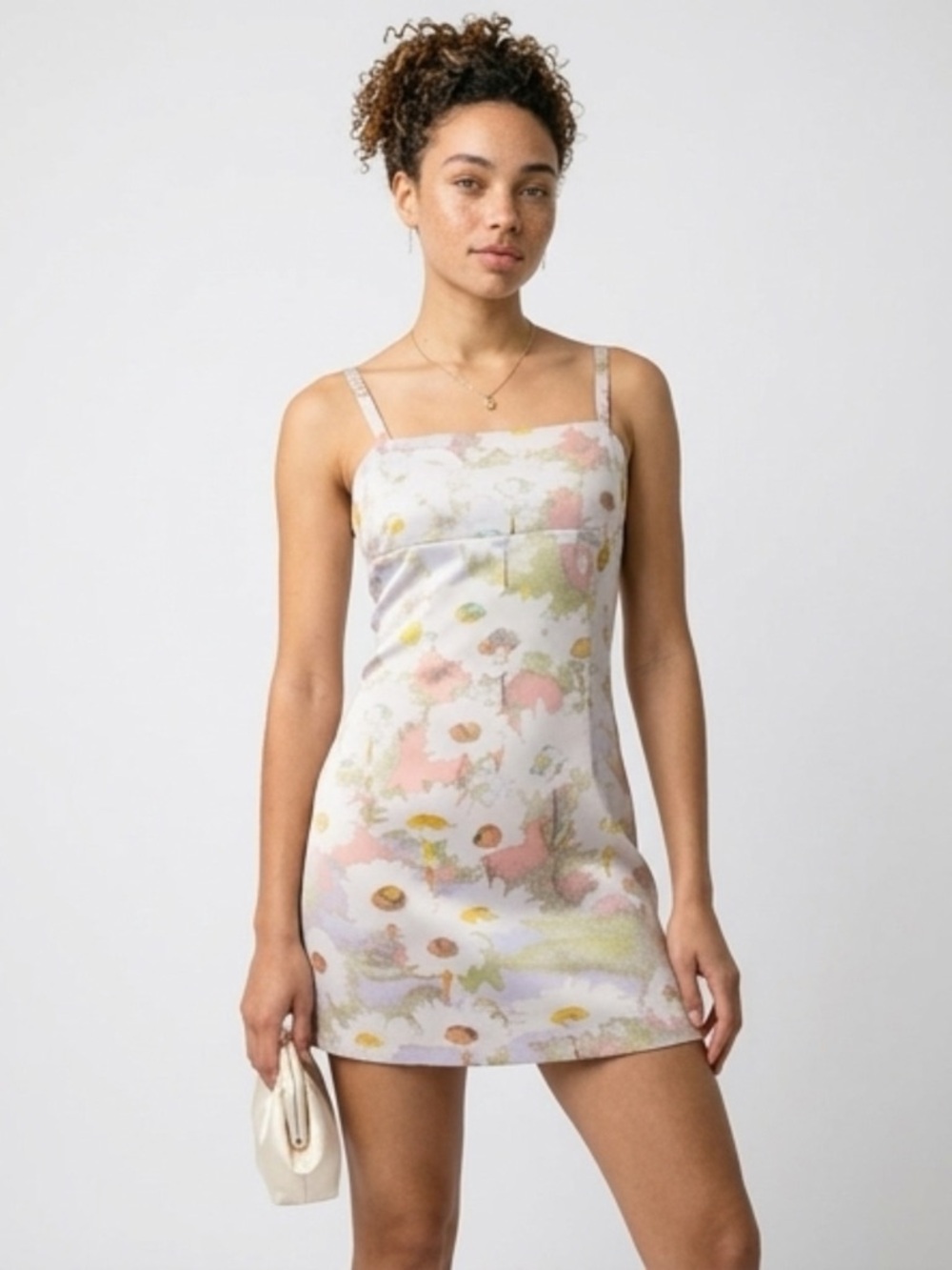 Urban Outfitters Floral Mini Dress Soft Girl Coquette Y2K Aesthetic Size L